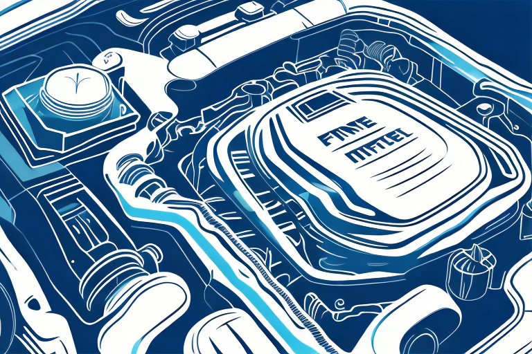 A car engine with a highlighted fuel injector