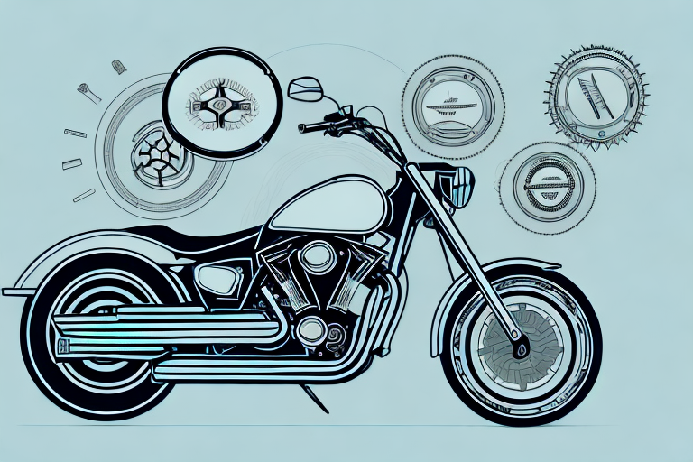 A motorcycle with an open air filter