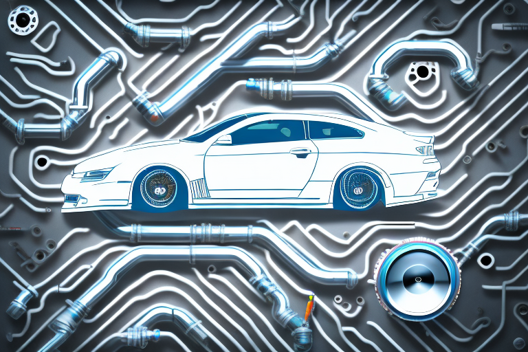 Various car tuning parts like exhaust systems
