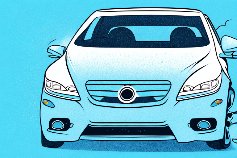 A car gleaming under sunlight