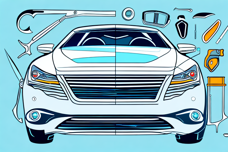 A car with gleaming windows and windshields