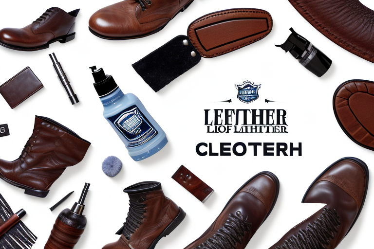 A variety of high-quality leather items such as a couch