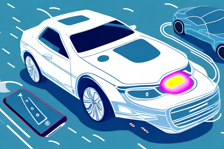 A car using an electronic parking aid