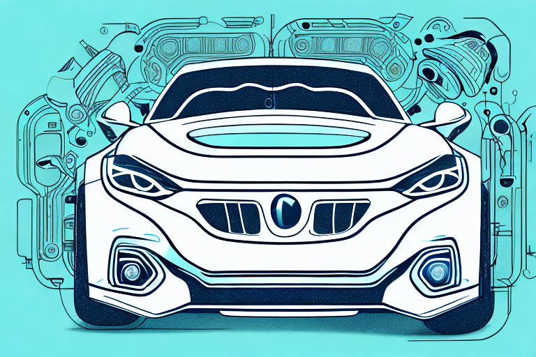 A car equipped with multiple park sensors