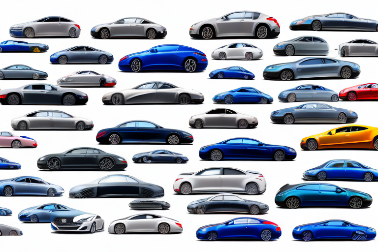 A variety of european cars from different angles