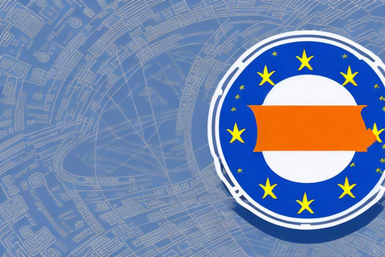 A new car with a european union flag design