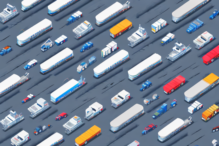 Various types of vehicles