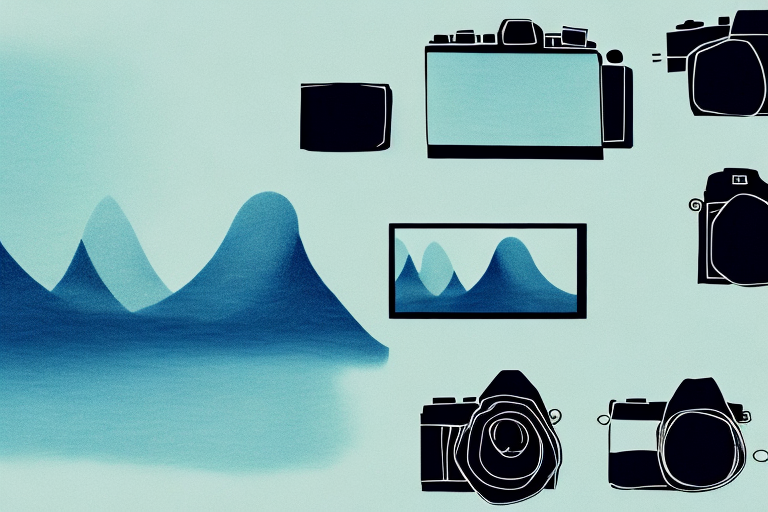 Various camera filters and a camera