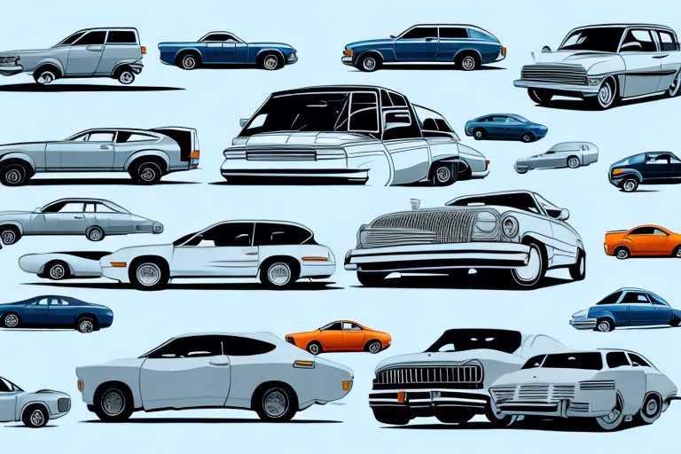 Several different types of used cars