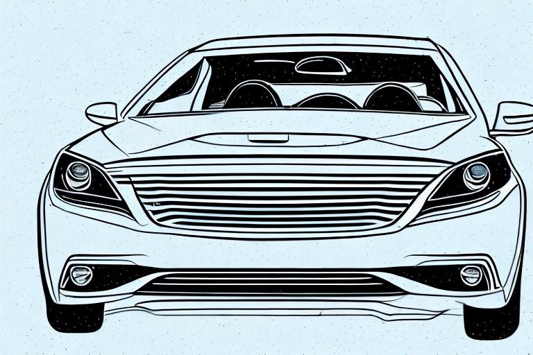 A car with various components highlighted