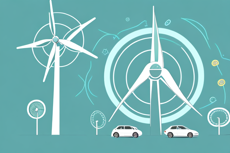 A used electric car with a charging plug