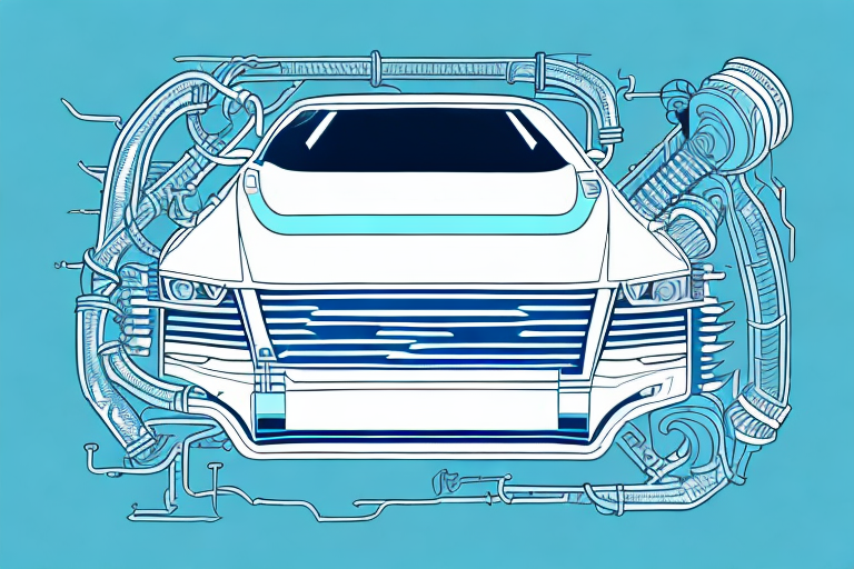 A diesel car with visible engine parts emphasizing on its efficiency and performance