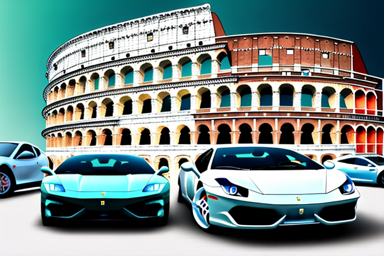 Several iconic italian cars