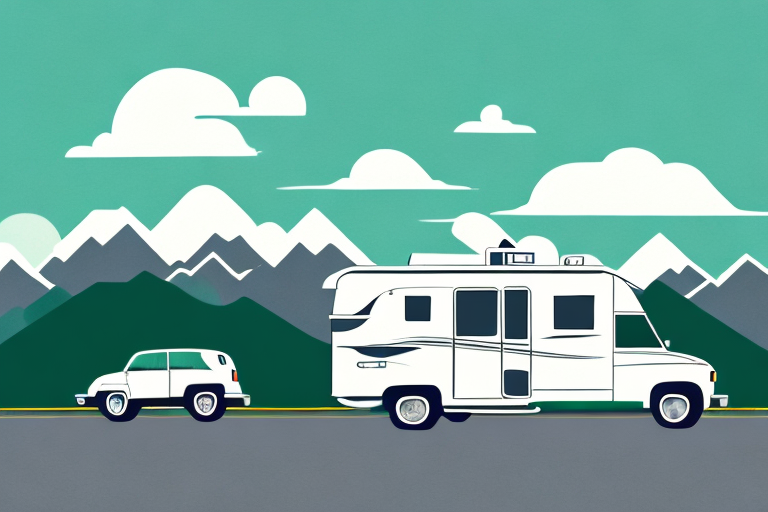 A powerful car hitched to a stylish caravan