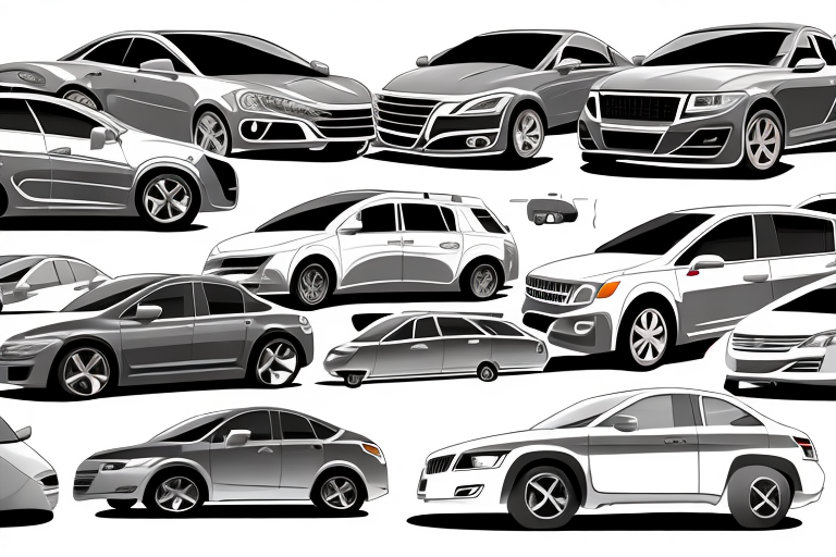 Several different types of used compact cars in excellent condition