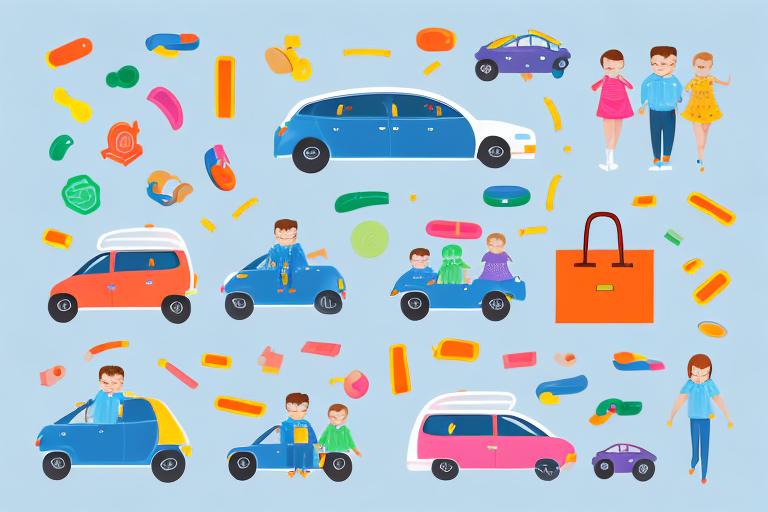 A spacious family car with various safety features