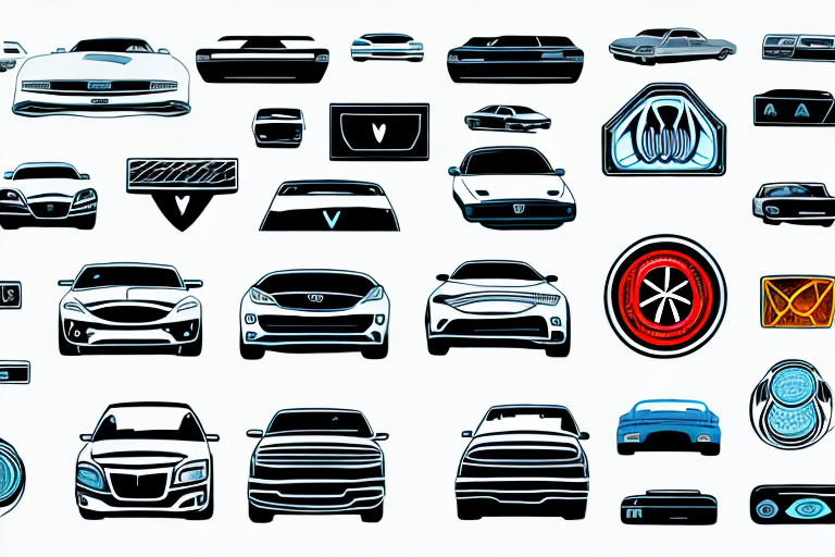 Various car dashboard icons and audio signals