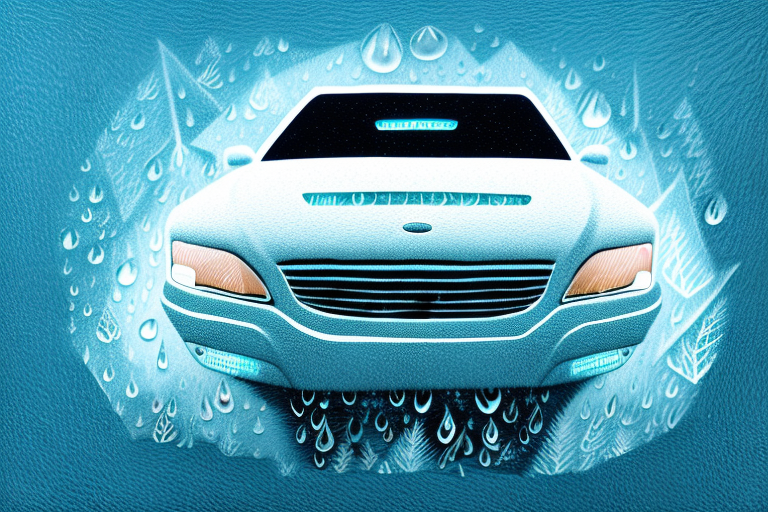 A car with foggy headlights