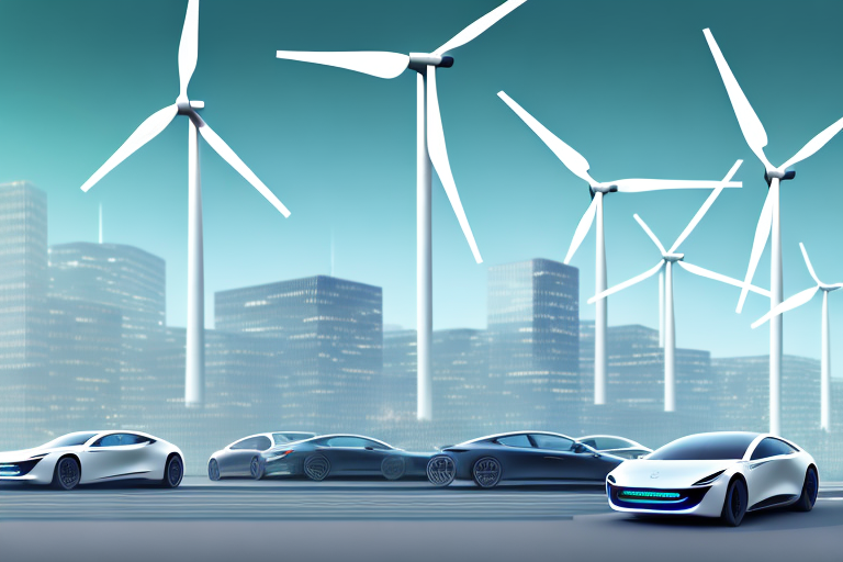 A futuristic cityscape in germany