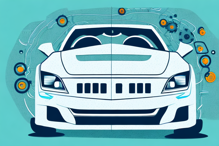 A car with visible internal parts