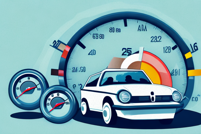 A small car with a speedometer prominently displaying 25 km/h