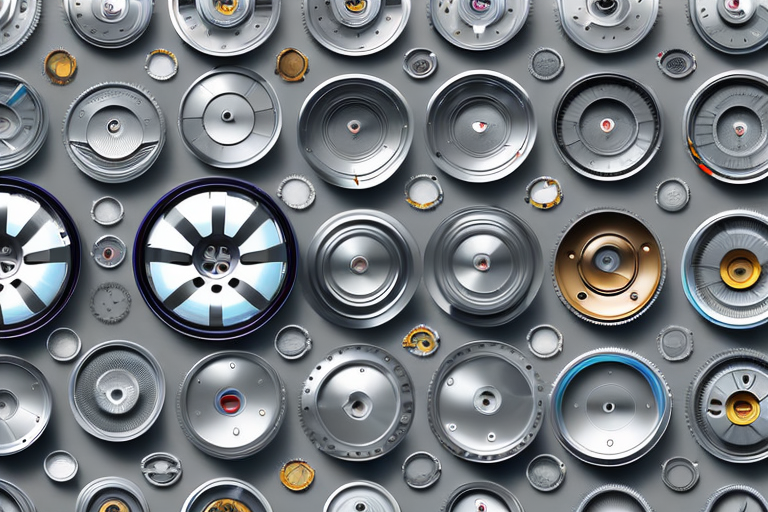 Various types of car rims