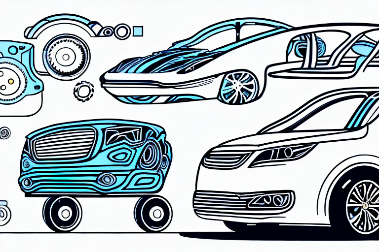 A car undergoing a technical inspection