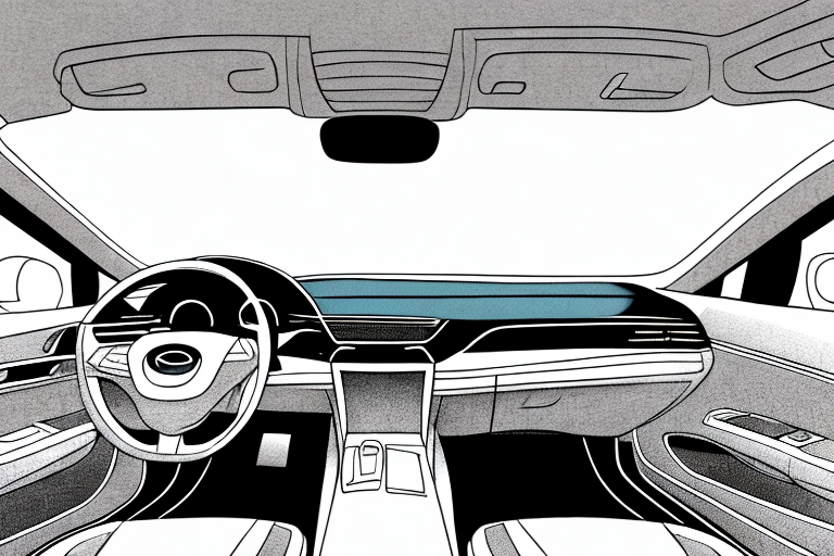 A car's interior focusing on the foot pedals