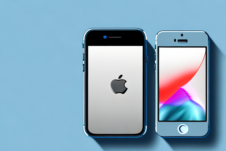 An iphone with a photo on the screen