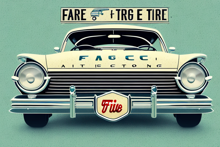 A vintage car with a "for sale" sign on it