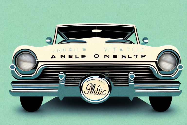 A vintage car showcased on a digital platform