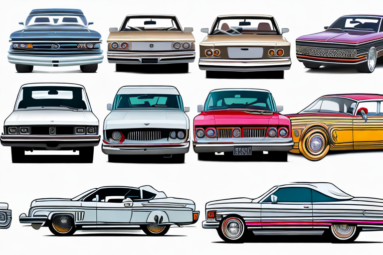 Ten different classic cars