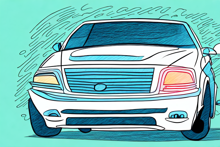 A car with a "for sale" sign in a picturesque suburban setting