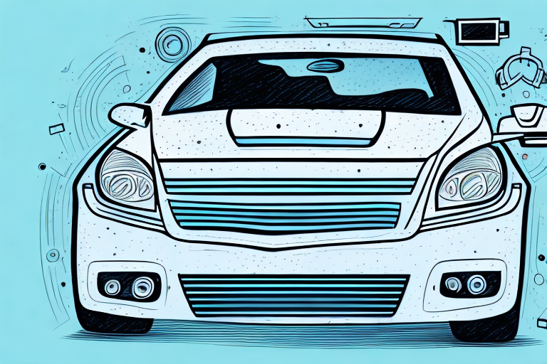 A car with visible engine damage