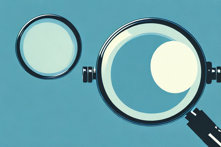 A vintage car with a magnifying glass hovering over it