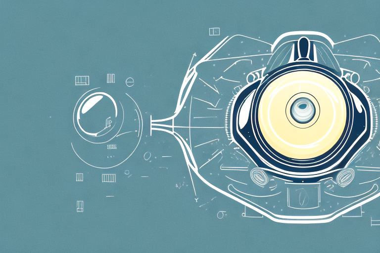 A vintage car with its hood open