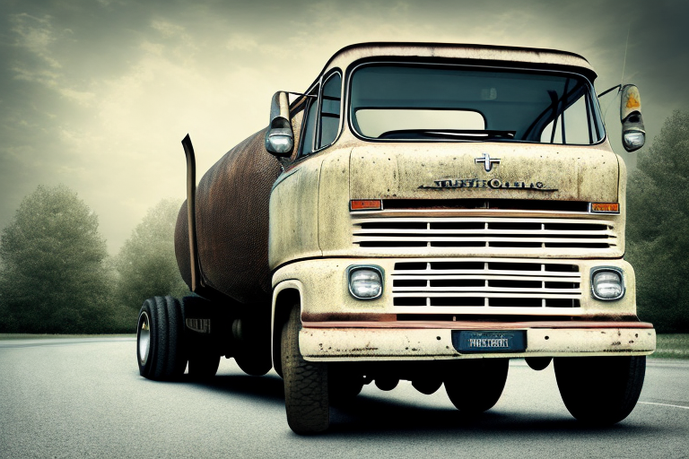 A vintage truck (lkw oldtimer)