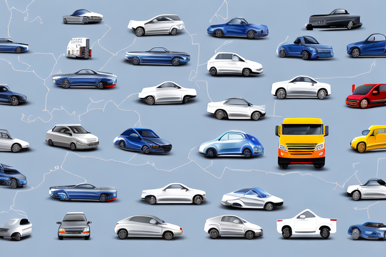 Various types of vehicles