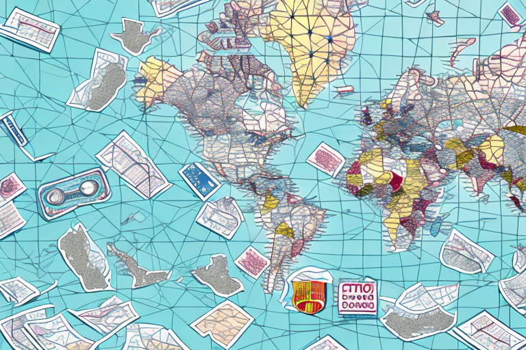 A car on a map