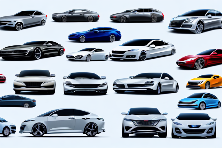 A variety of different cars