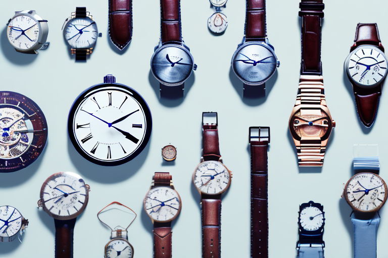 A table filled with different types of clocks