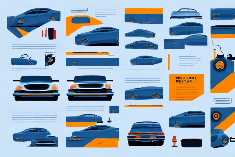 An open service booklet for a car with various car maintenance tools scattered around it