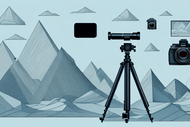 A camera on a tripod