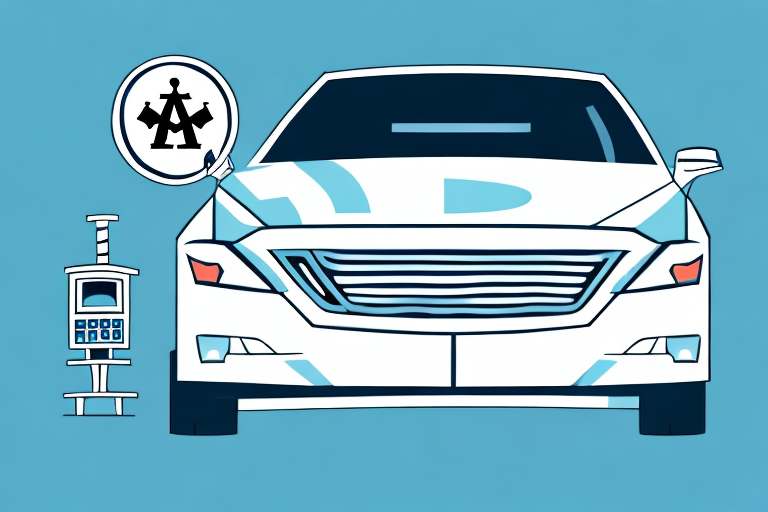 A car with a pawn symbol hovering above it