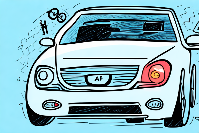 A car with a mortgage house symbol above it