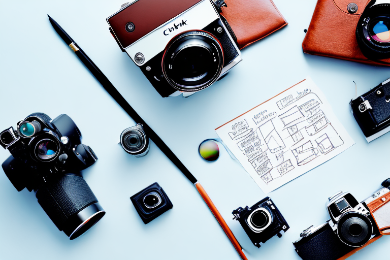 A camera with a detachable lens