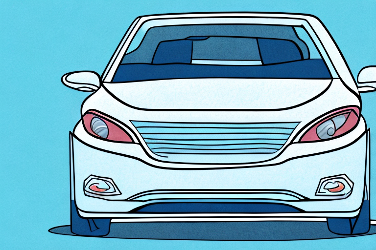 A car with an expired tüv sticker on the windshield