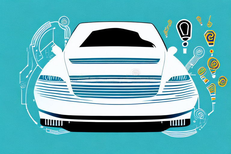 A car with its hood open