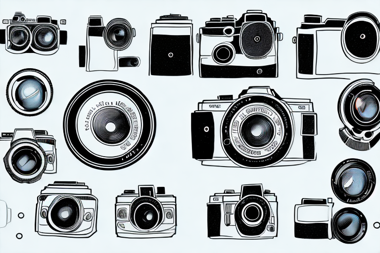 A camera with various adjustable parts like lens