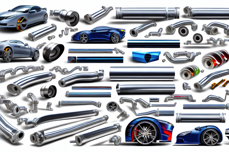 A variety of car parts such as spoilers